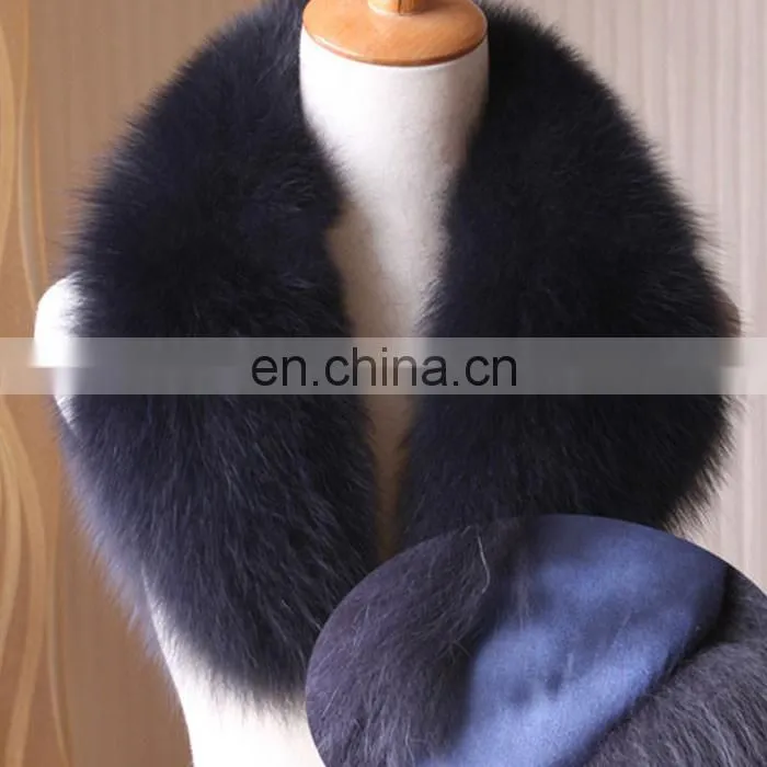 Genuine Fur Deted Fox Fur Collar Real Fur Trim for Winter Coat and Parka