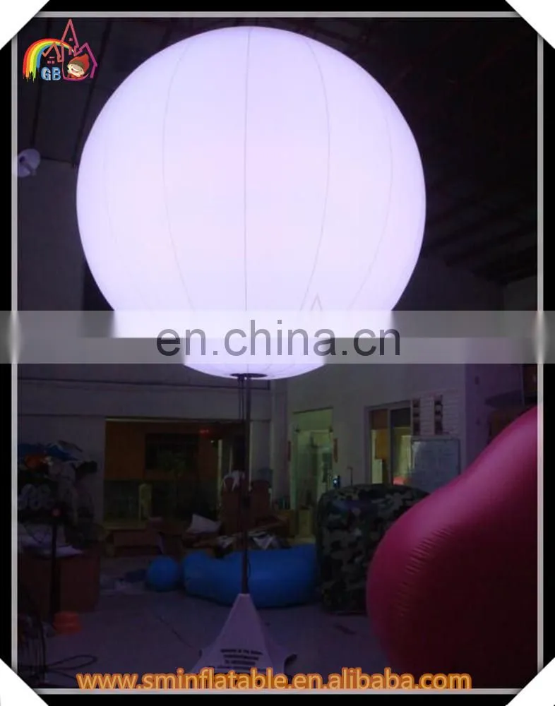Decorative Inflatable light pole balloon,inflatable tripod ball with led light,led lights ball for wedding party