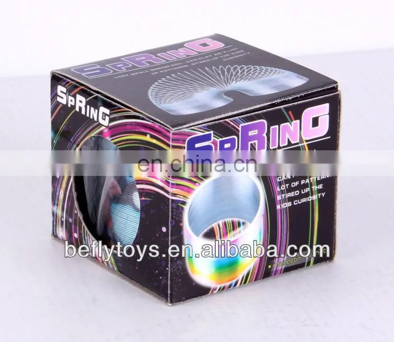 Dia 6cm Pure silver color metal rainbow spring