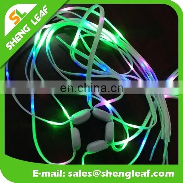 Fashionable led shoelace custom logo LED shoelace