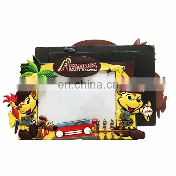 Custom 3D promotional rubber pvc frame