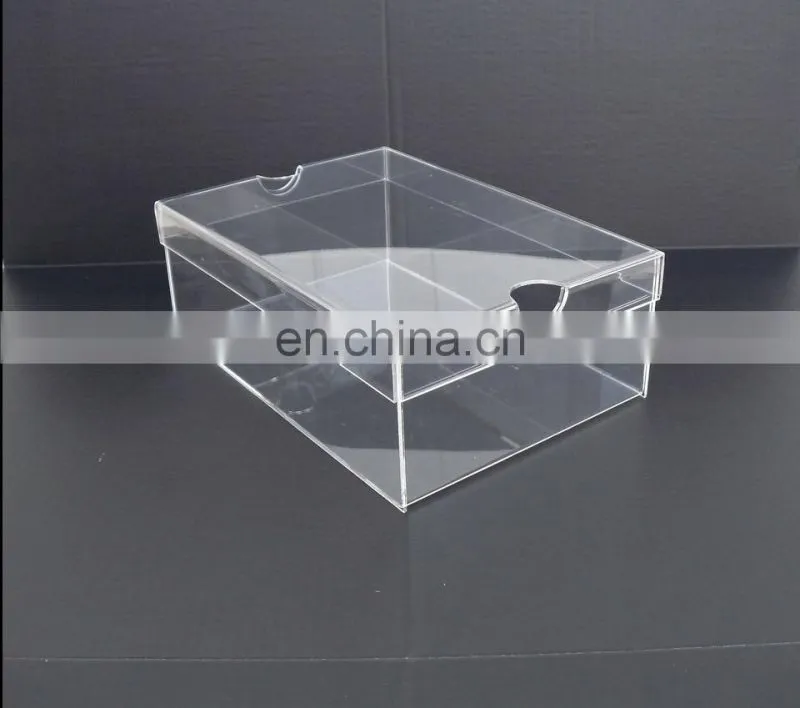clear acrylic stackable shoe boxes,transparent shoe box