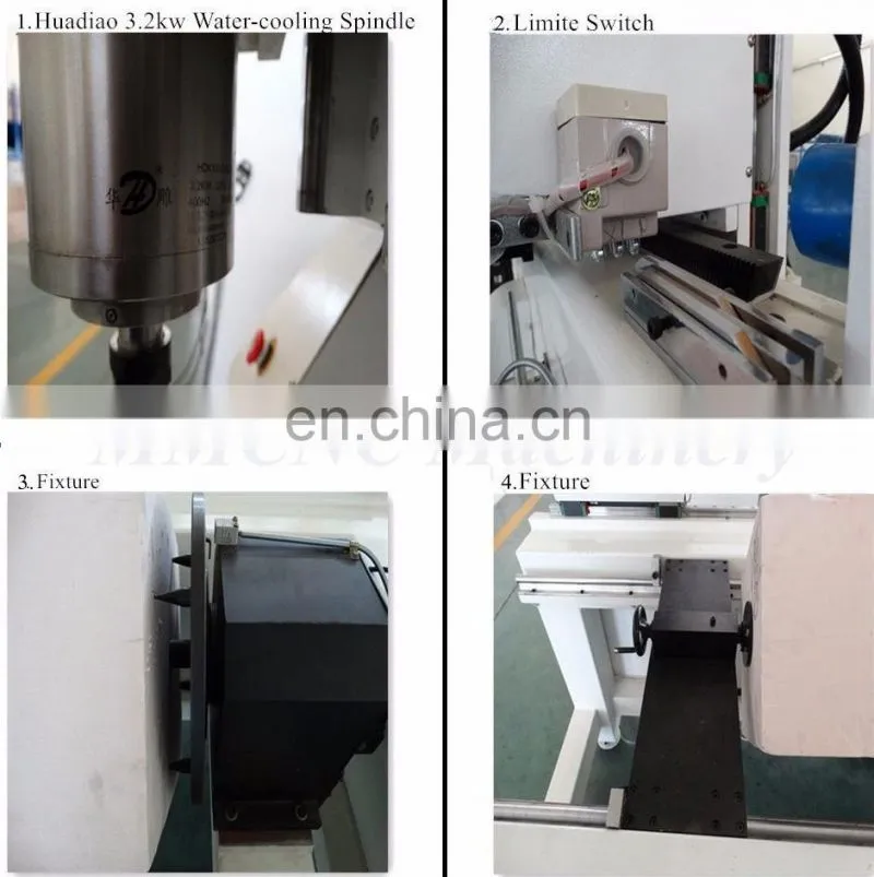 6090 4 axis cnc router engraving machine rotary