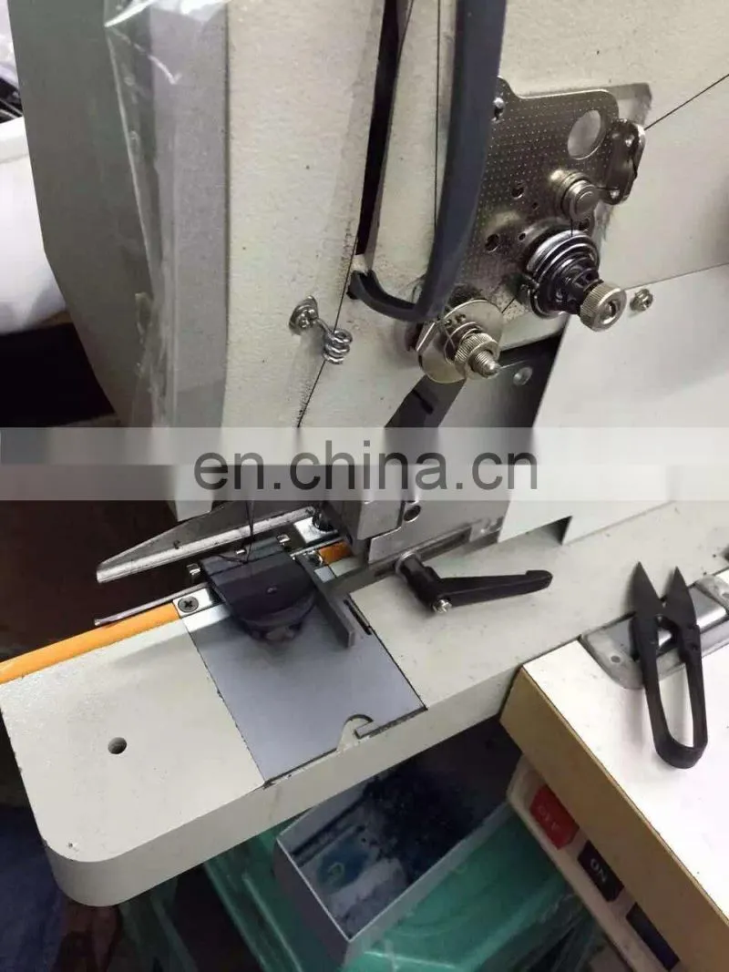 Heavy duty buckle component stitching sewing machine for leather belt