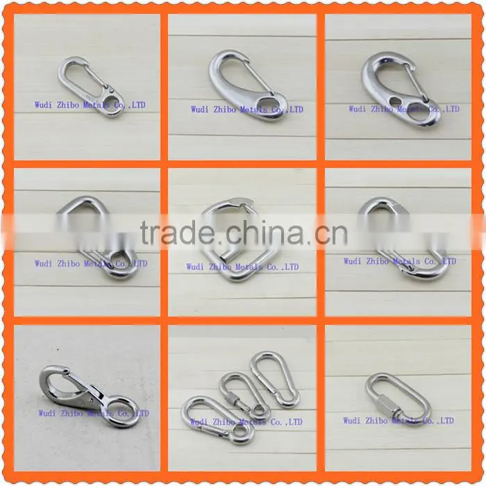 OEM manufacture stainless steel Eye pelican hook with safty latch