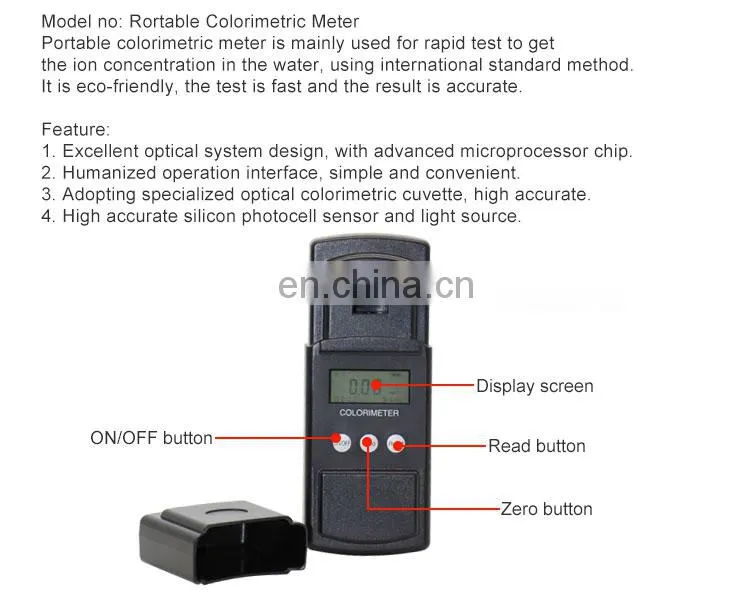 COD ammonia total phosphorus water test instruments meter