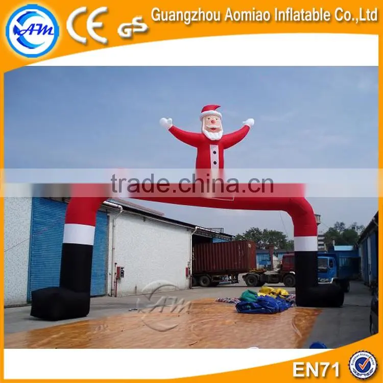 Christmas decoration arch with santa inflatable christmas arch