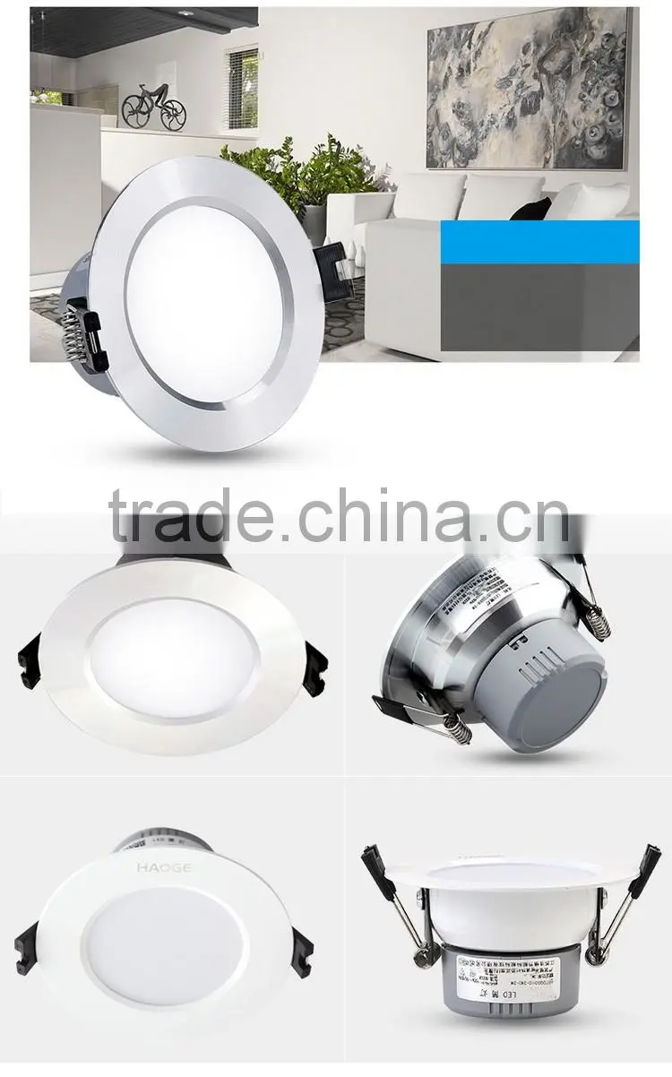 Cool white warm white color led recessed downlight housing