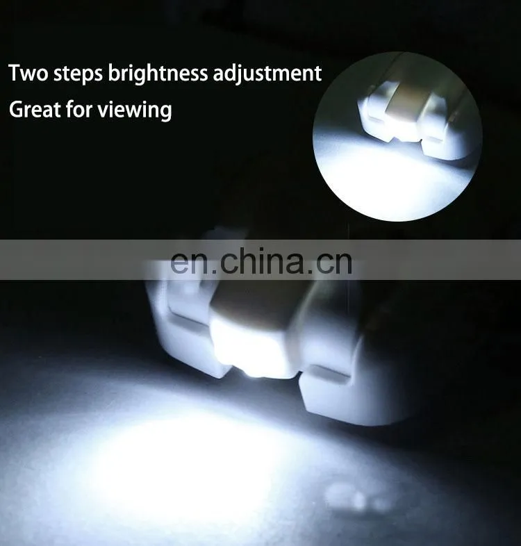 Head-Mounted Repair Inspection Microscopic Carving Cosmetic Embroidery LED Light Magnifying Glass WIth Five Magnification Lens
