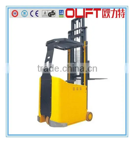 1.0ton narrow aisle small turning radius electric forklift