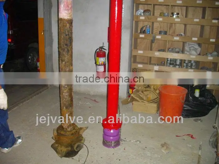 Flanged and threaded water foot valve