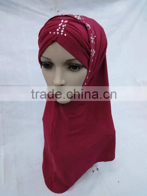 A455 Popular beaded al amira scarves HIJAB