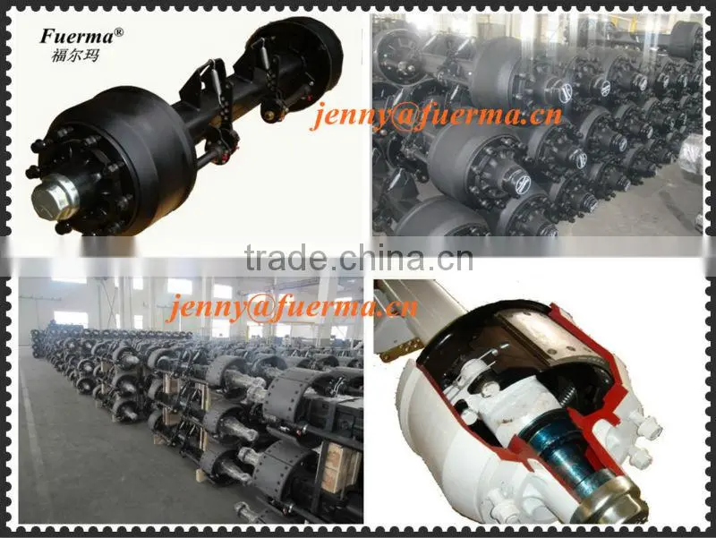 germany type trailer axle(10 hole axle,trailer axle,Germany axle)