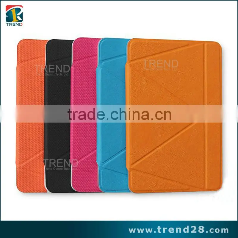 kickstand folding leather case for ipad mini