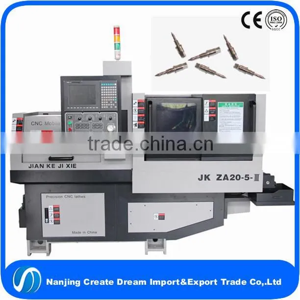 china swiss type cnc lathe machine making electrical wiring accessories