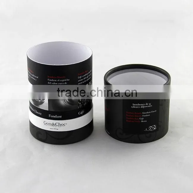 Fashion Paper Tube with PVC show window for gifts packaging