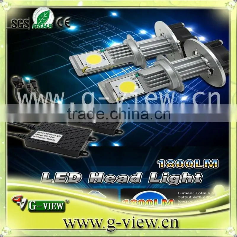 Waterproof 1800lm H4 H7 H8 H9 H10 H11 9005 9006 6000K CXA 1512 chip creechip car led head light
