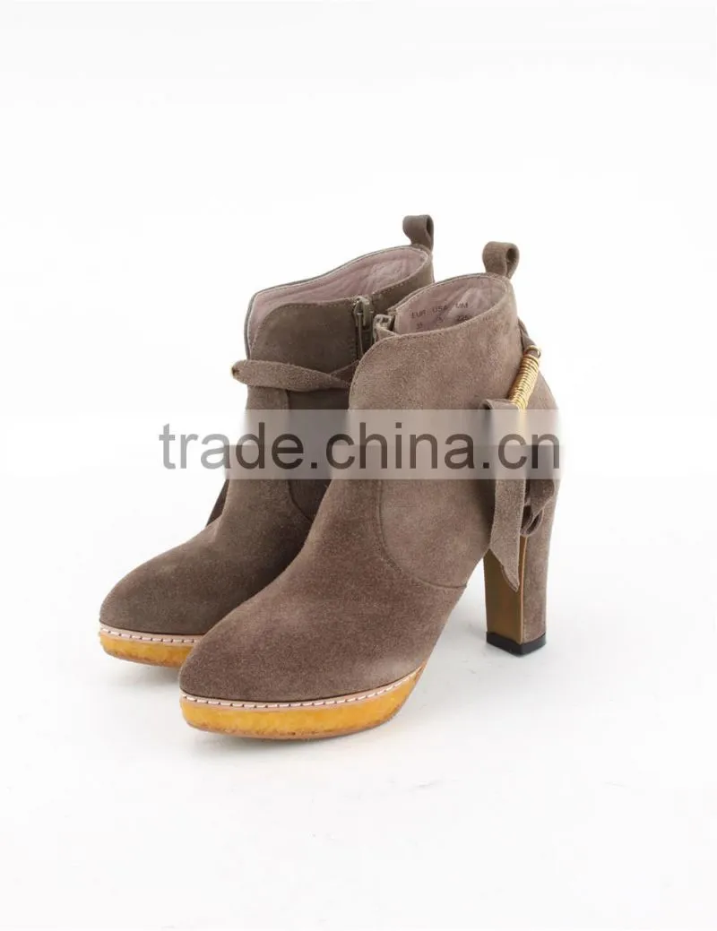 Genuine suede cow leather for shoes, boots