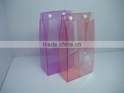 PVC promotional Button Closure Packing Bag DXC1212-09