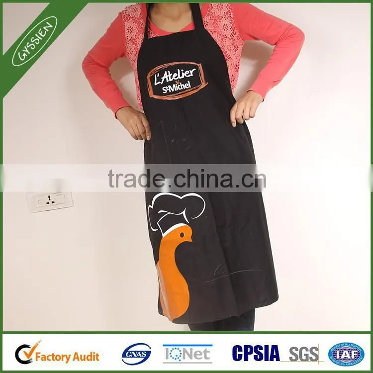 2014 Brand design durable black/custom cooking apron,pvc children painting apron