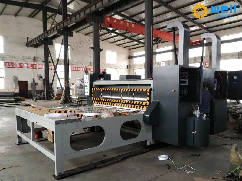 semi automatic flexo printer die cutter slotter machine