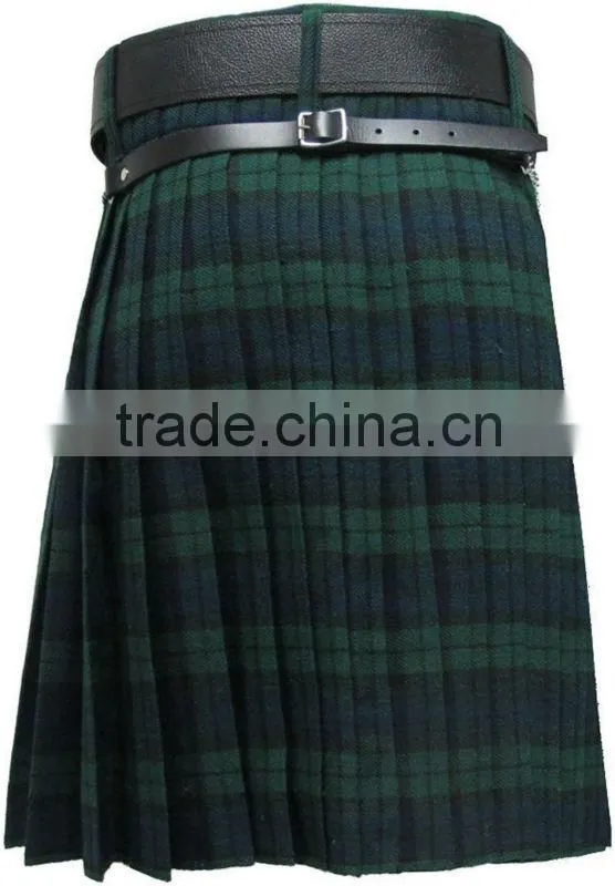 New Black Watch 5 Yard 10 oz Scottish Highland KILT (Formal & Everyday)