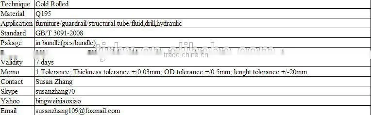 hot selling black annealing round steel tubes, steel pipee for metal furniture and civil construction