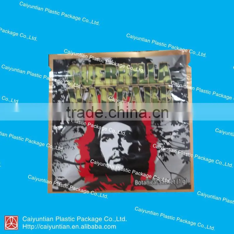 Aluminum foil spice bag for herbal incense