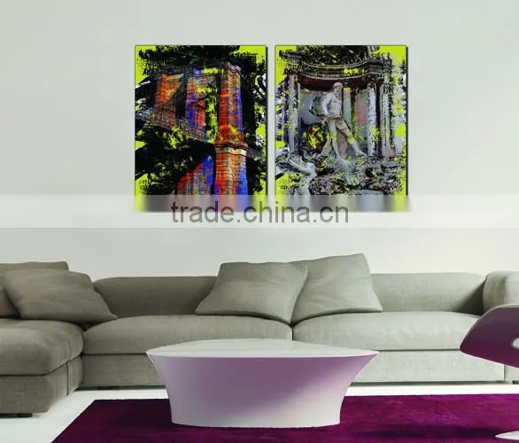 Multi panels European style canvas art prints OM-007