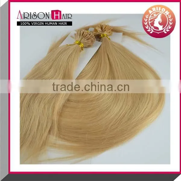 Color 16# Brazilian nail u tip hair extensions
