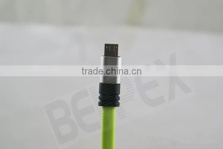 Flat 24AWG Micro USB Extension Cable with 2A Flash Charge