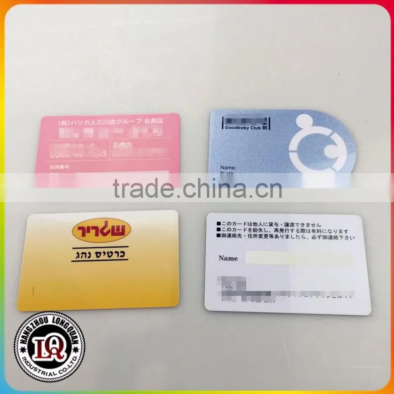 Plastic VIP customized metal visiting card