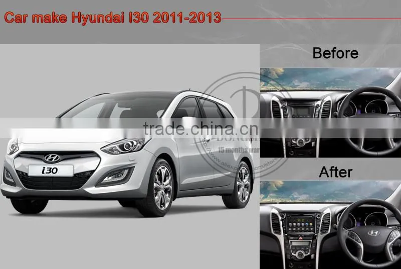 7" Hyundai I30 2011-2013 pure android 4.2.2 car GPS with WIFI/3G