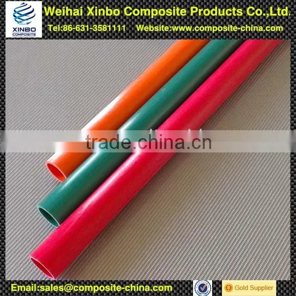 Colorful roll-wrappig fiberglass tubing for Gardon tolls