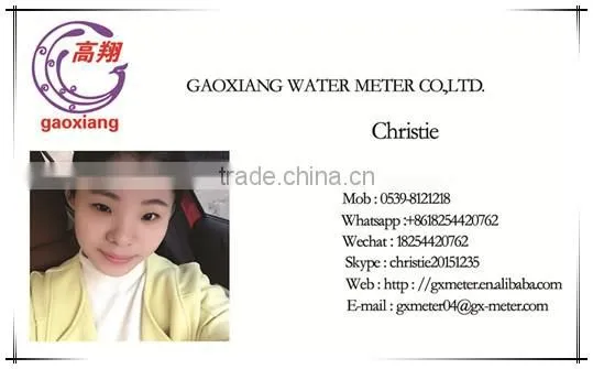 2016 hot sale single jet dry dial type water meter with high quality