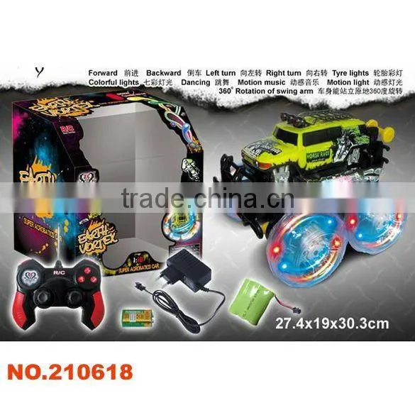 Amazing 1:14 scale 4ch MP3 rc dancing car