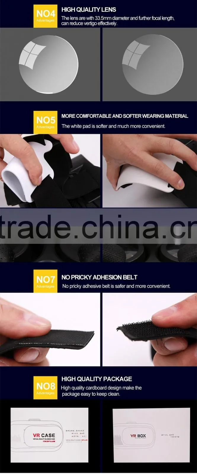 3d sublimation case for android phones, gaoxin private mould design vr box 2, hote selling low cost 3d vr
