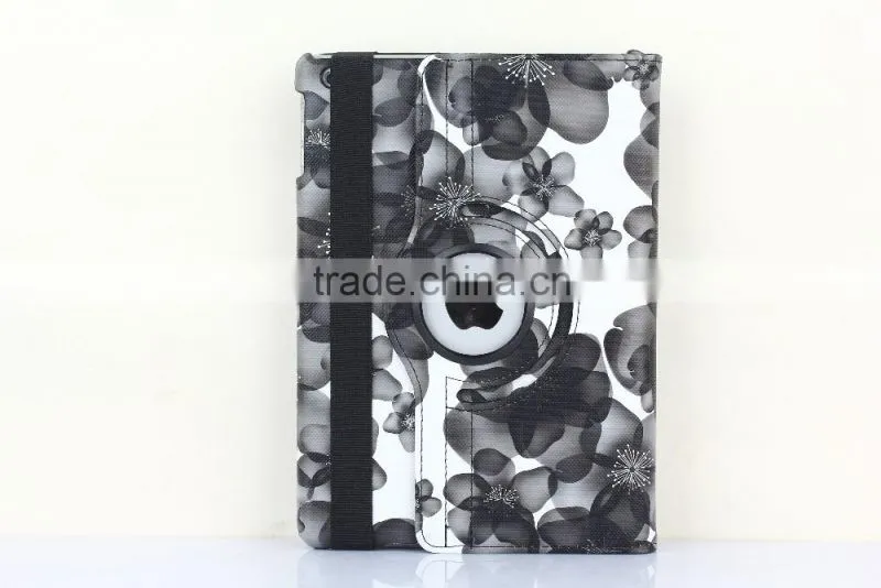 Fashion Peach Flower Series For iPad mini 4 Flip Leather Case 360 Degree Rotation Case TB-0004