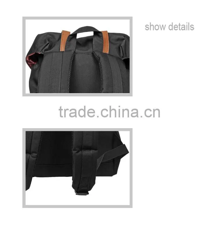 high quality custom 2015 drawstring canvas men backpack