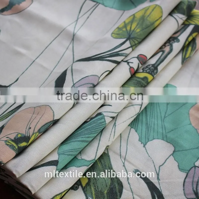 custom digital fabric printing printed on bamboo fabric