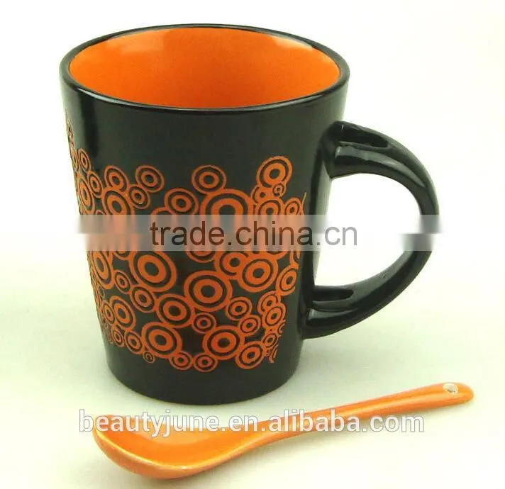 white ceramic mugs personalised mugs with spoon for christmas best selling products