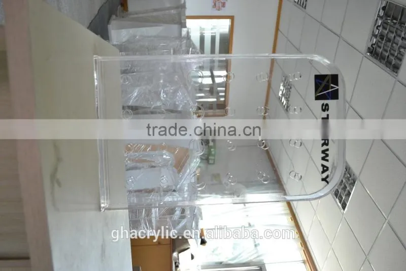 Contemporary design acrylic big display rack,customized acrylic display rack