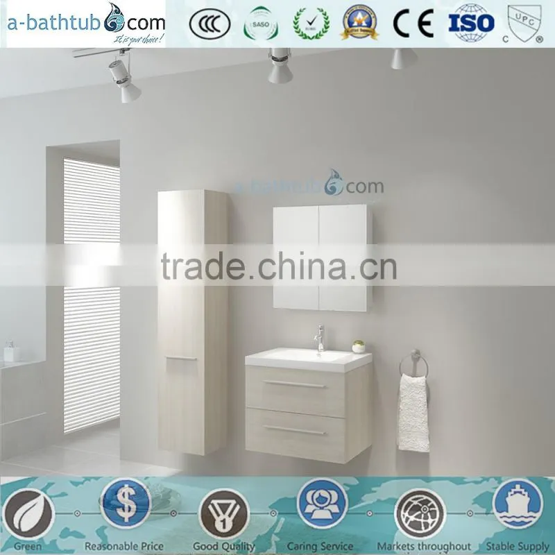 Small wall mount sliding door bathroom vanity