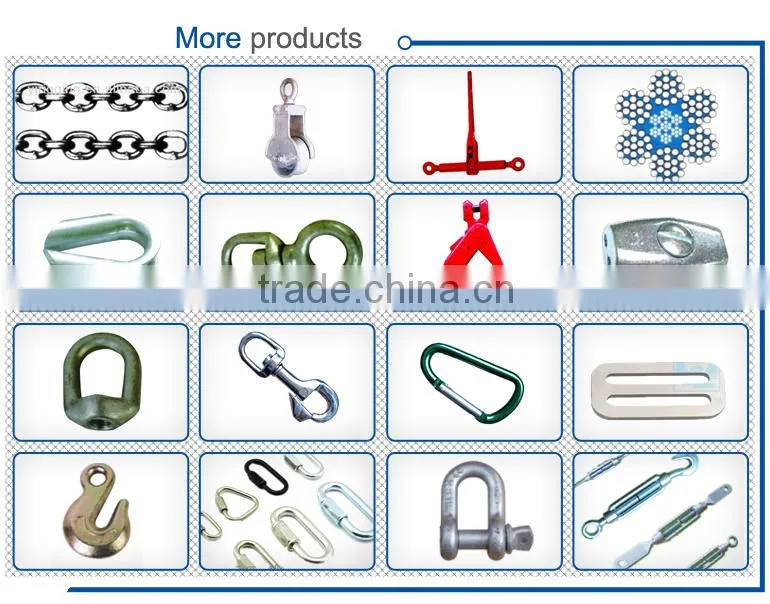 8-7/8mm Powder Plastified, Forged Foundry Chain Hook
