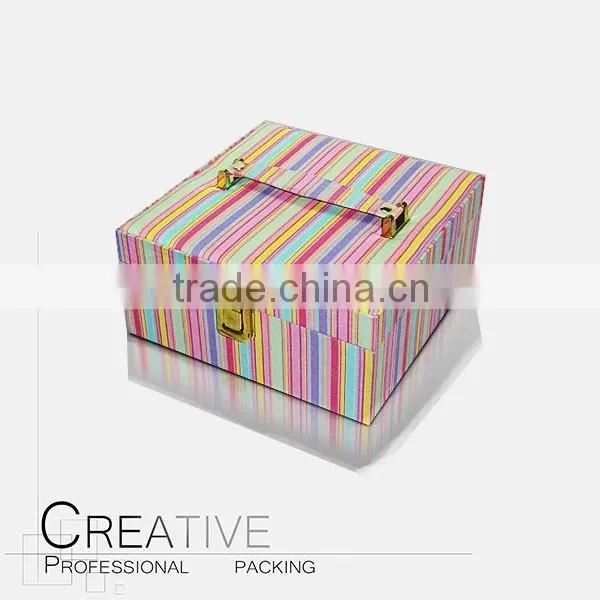 High quality pu leather gift packaging box
