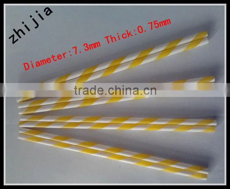 Two color hard striped funny straws for drinks
