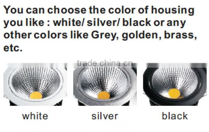 Low height 52mm brass aluminum 6w cob led downlight dimmable with factory price