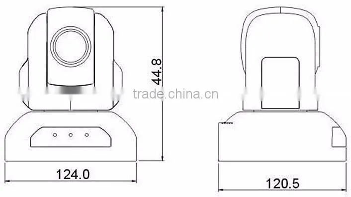 USB2.0 HD video output 1/2.7" 1080P HD color CMOS Video Conference System Camera Support USB wire control PTZ (SCV-HD652)