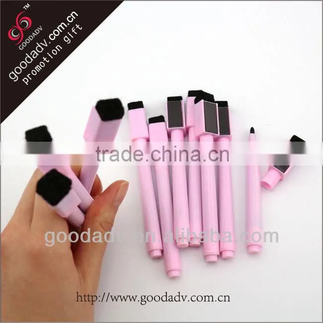 Factory directly sell good quality custom LOGO printing water erasable marker pen