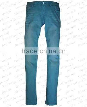 High Quality Cotton Colour Lady's Denim Jean